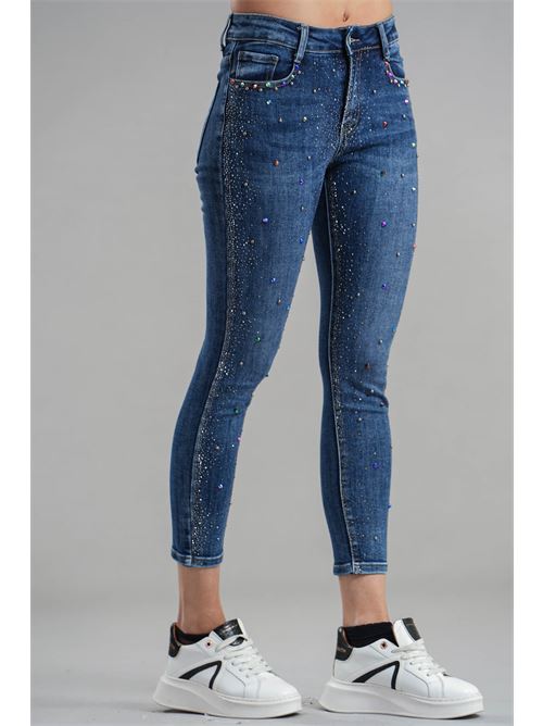 Jeans con microstrass elmas phil | 011115DENIM